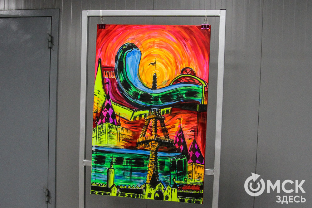 Одна из станций недостроенного омского метро превратилась в выставочное пространство с необычной инсталляцией. Фото: Екатерина Харламова