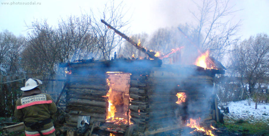 В Омской области женщина сгорела в бане