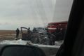 Соцсети: В Омской области водитель погиб в загоревшейся после ДТП машине