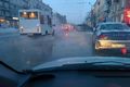 В Омске реконструированную улицу затопило водой