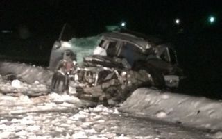 В аварии на омской трассе погиб водитель легковушки