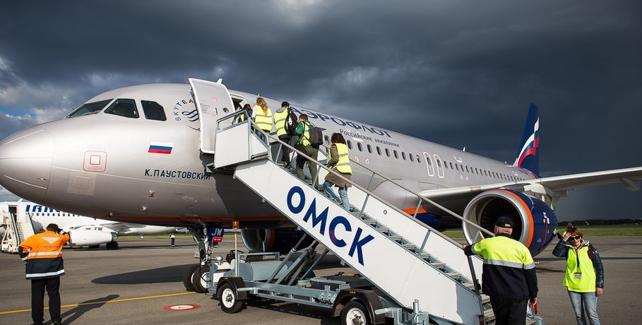 Пассажиропоток на международных рейсах в омском аэропорту упал на 48 %