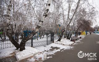 Как главный парк Омска готовят к Новому году