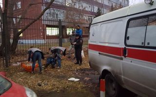 Омский студент насквозь проткнул штырем ногу, перелезая через забор вуза