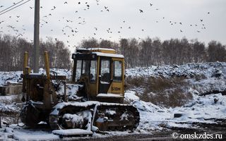 Новый мусорный полигон под Омском откроют только в 2019 году