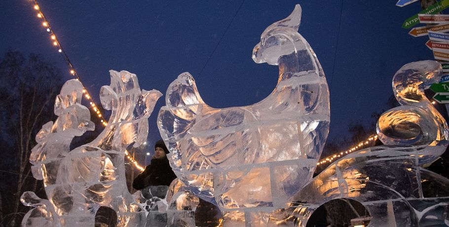 В Омске сэкономят на ледовом оформлении главного парка к Новому году