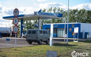 В Омске перестали работать заправки "Газпрома"