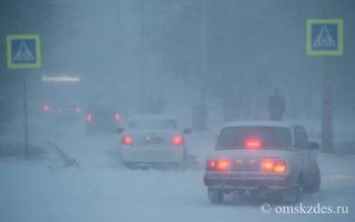 В субботу на Омск вновь обрушится метель с мокрым снегом