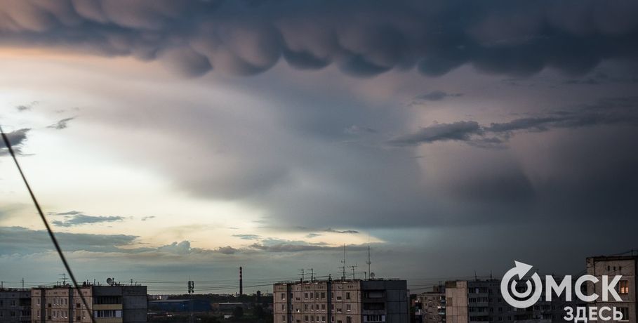 Шторм on-line в Омске: летающие крыши, поваленные деревья