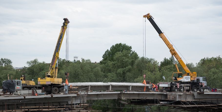Юбилейный мост в Омске готов почти на 80 %