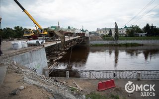 Омские власти не знают, когда закончится реконструкция Юбилейного моста