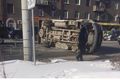 Три человека пострадали при опрокидывании маршрутки в Омске