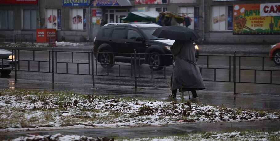На Омскую область надвигаются сильный ветер и снег