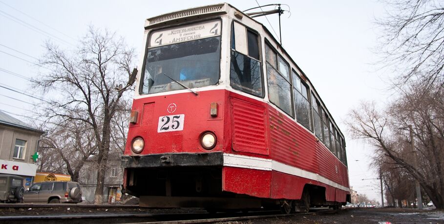 В Омске временно изменят схему движения трамваев