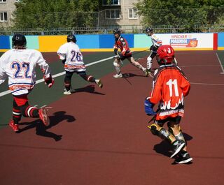 Омские спортсмены сразились в бол-хоккей