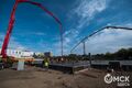 Сотня бетоновозов привезла материал для нового колеса обозрения в парке Омска