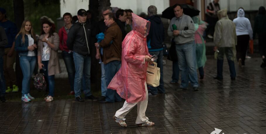 В Омске похолодает и прольётся дождь с градом