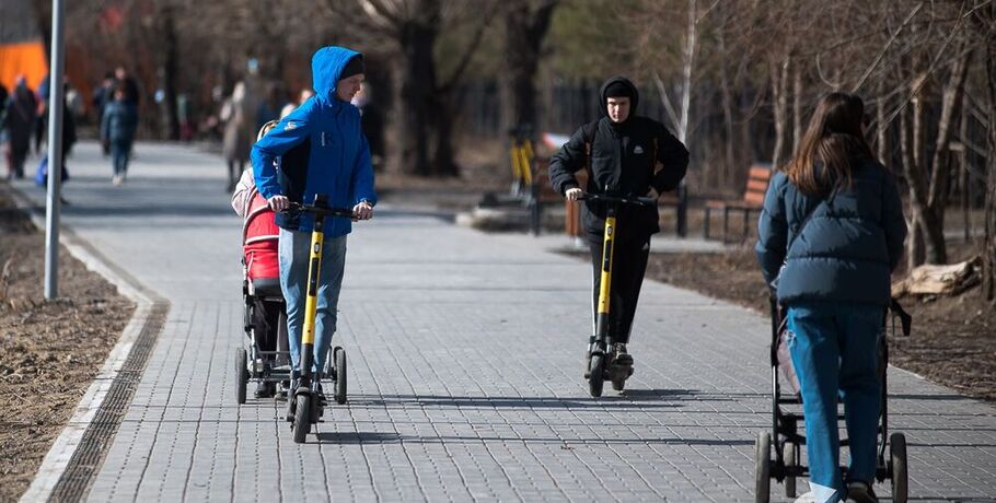 Электросамокаты в Омске хотят замедлить и отделить от пешеходов