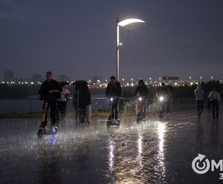 На Омск за сутки пролилась месячная норма дождей