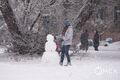 За сутки в Омске выпало снега, как за две недели