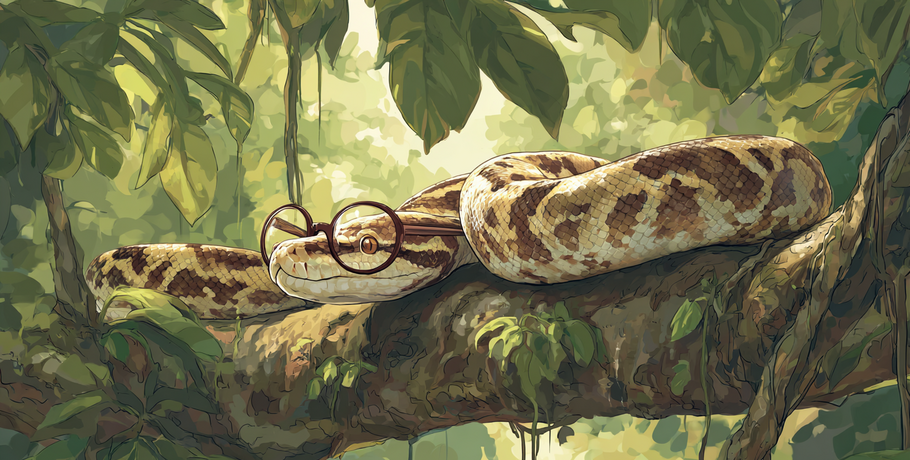 Подслеповатого питона из Большеречья назовут Гомером с подачи журналиста "Омск Здесь"