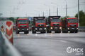 Отремонтированный Ленинградский мост тестируют десятками гружёных грузовиков
