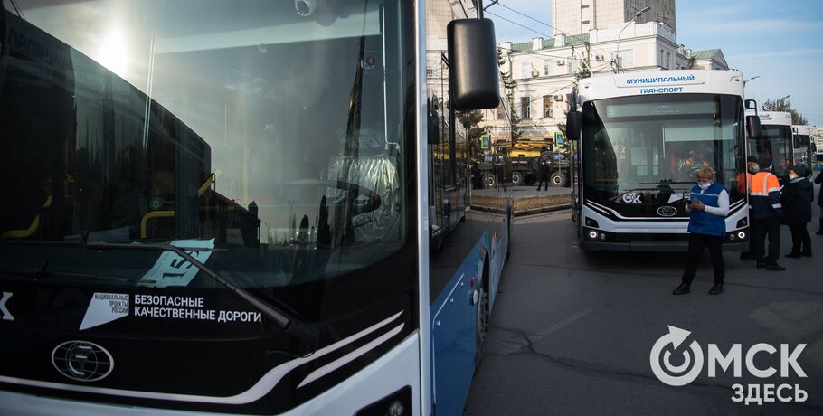 Новый транспорт выходит на все троллейбусные маршруты Омска