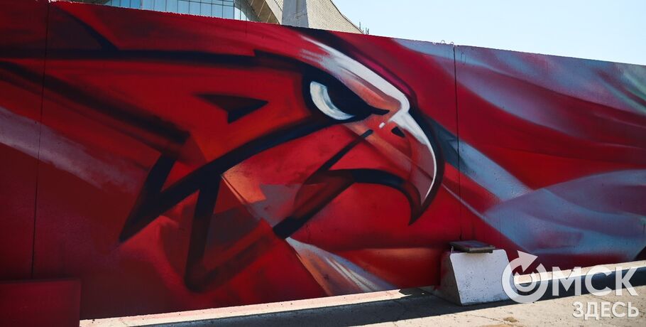 Фанаты "Авангарда" оставили след в истории уличного искусства Омска