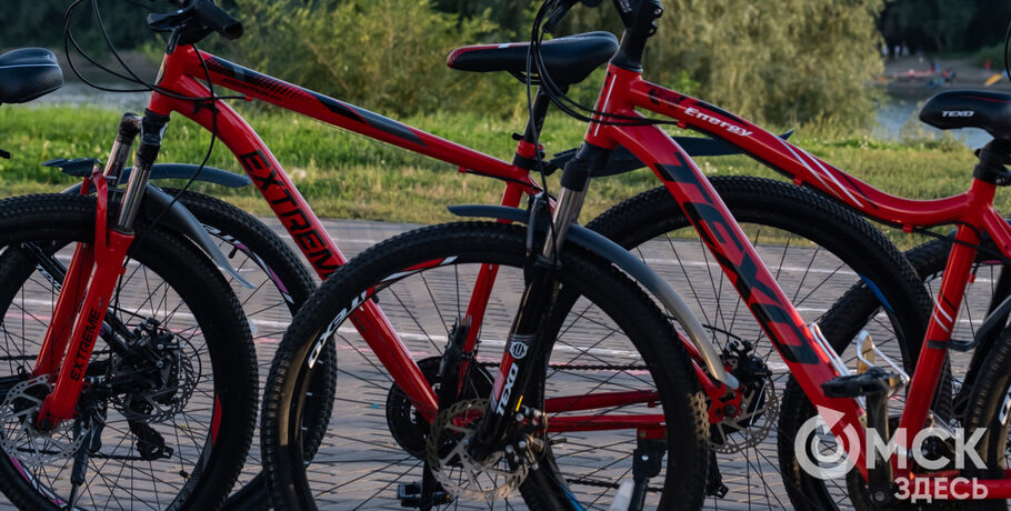 День Государственного флага России в Омске отметили ночным велопробегом