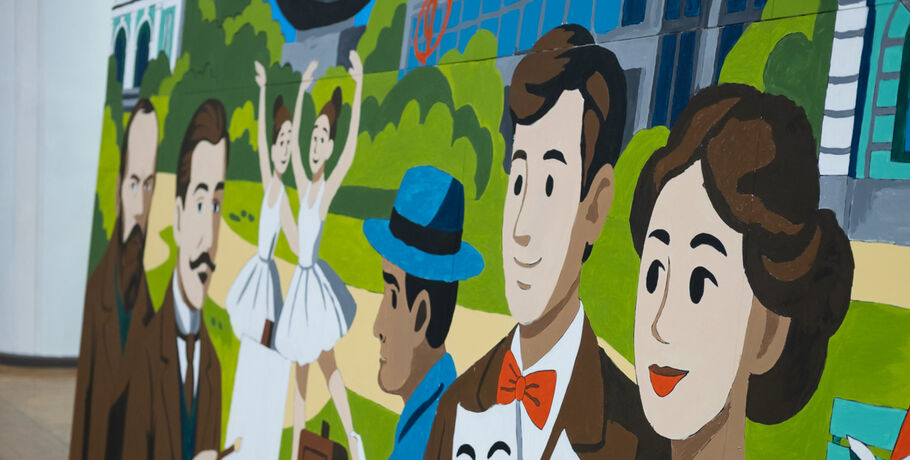 10 холстов и более 5 литров краски. Омичи нарисовали рекордную картину по номерам 