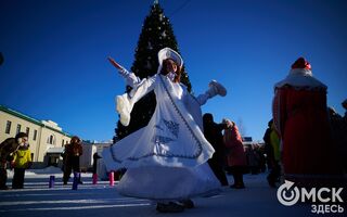 Раз, два, три: В Омске зажгли огни на главной городской ёлке