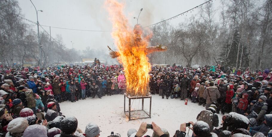 Чалдонский чай, костровые блины, чучело высотой с пятиэтажку: где в Омске отмечать Масленицу-2026