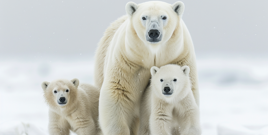 Четверо детей и два "развода". Какая судьба за плечами у белой медведицы из Большеречья