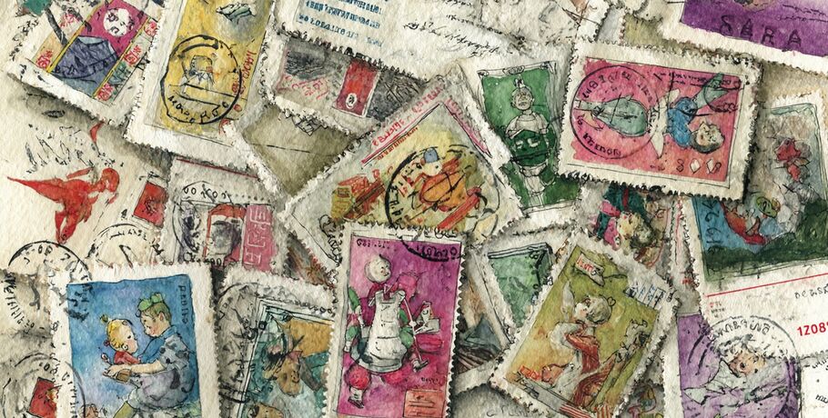 Любимые герои мультфильмов поселились на почтовых марках