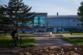 Опустевшая площадь. Омск временно остался без шара