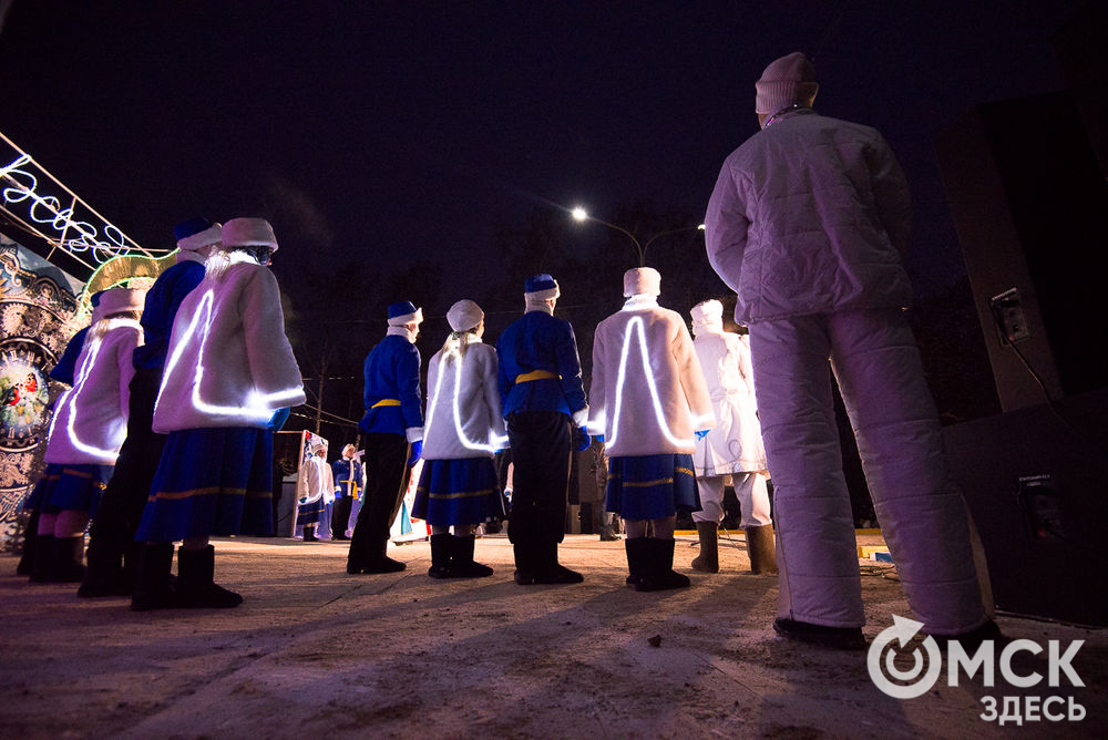 В парке 30-летия ВЛКСМ открылась главная городская елка. В новогоднюю ночь здесь пройдет праздничная программа. Фото: Илья Петров.