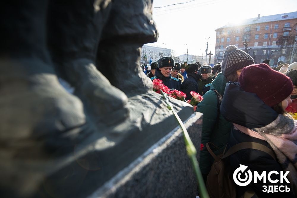 Омичи отметили 75-ю годовщину снятия фашистской блокады Ленинграда. Фото: Илья Петров