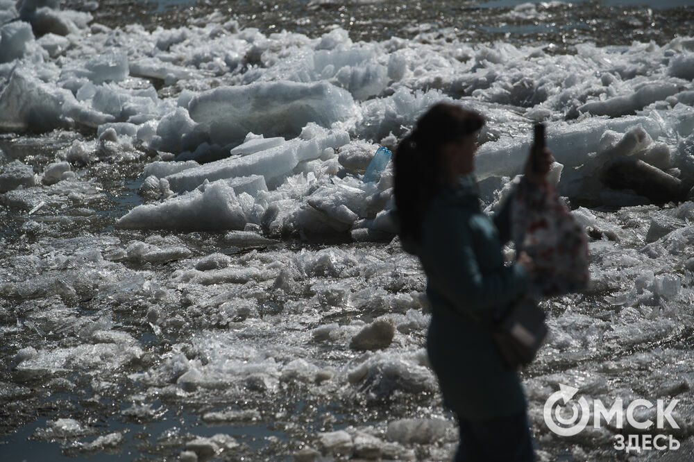 На реках Омской области начался ледоход - освобождаться ото льда водоёмы начали не на юге, а на севере региона. Фото: Илья Петров