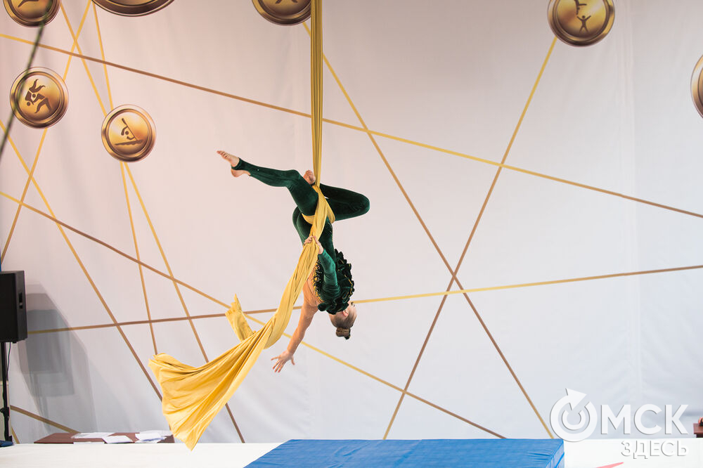 В Омске прошёл X Всероссийский турнир по воздушной и пилонной акробатике. Фото: Илья Петров