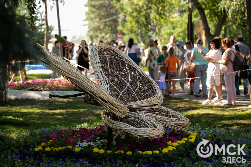 5 августа в Омске открылась юбилейная 70-я "Флора", посвящённая 200-летию Омской области и природным богатствам региона. Фото: Елизавета Медведева