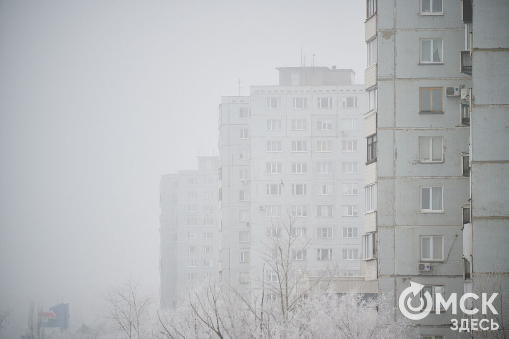 В последний день осени на город опустился плотный туман, а всё вокруг покрылось инеем. Фото: Илья Петров