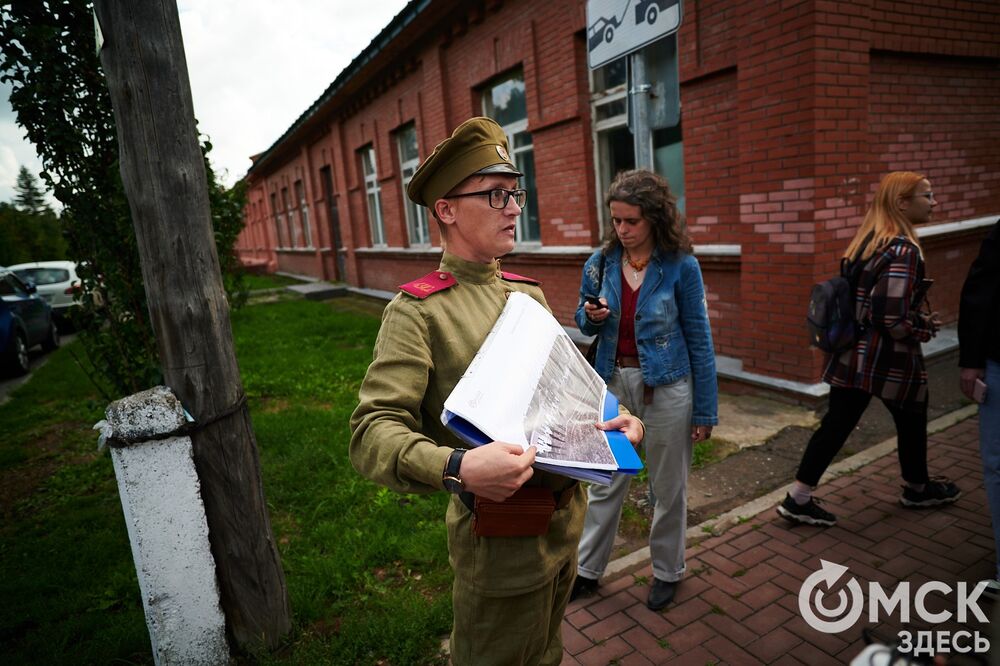 На территории Омской крепости прошла презентация первой постоянной костюмированной экскурсии. Фото: Илья Петров