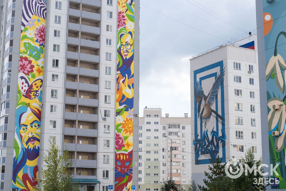 Художники из разных городов и стран создали муралы на фасадах многоэтажек. Подробнее: читайте здесь . Фото: Елизавета Медведева