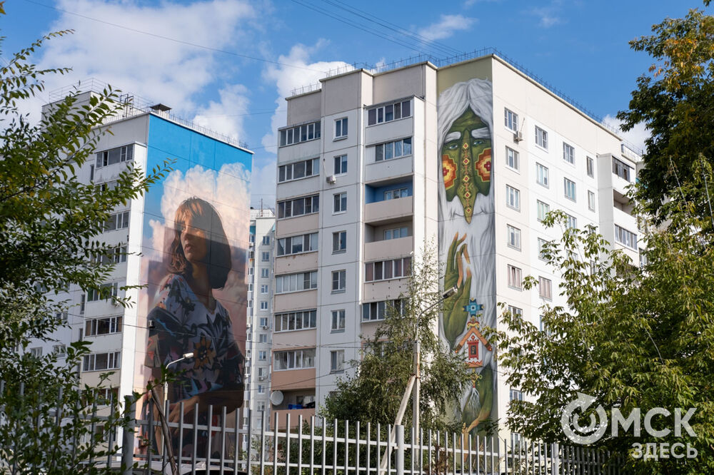 Художники из разных городов и стран создали муралы на фасадах многоэтажек. Подробнее: читайте здесь . Фото: Елизавета Медведева