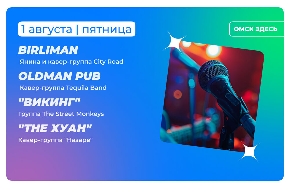 Барная карта 1-2 августа