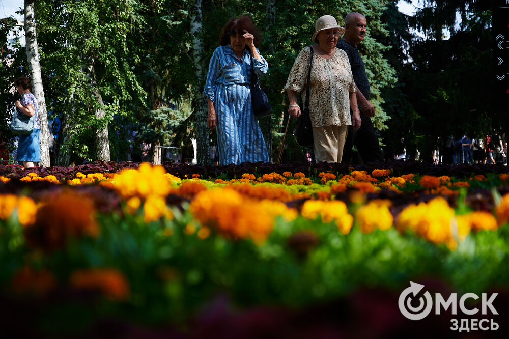 В скверах Выставочный и Воскресенский открылась 73-я выставка зелёного строительства, цветоводства и садоводства "Флора". Фото: Илья Петров