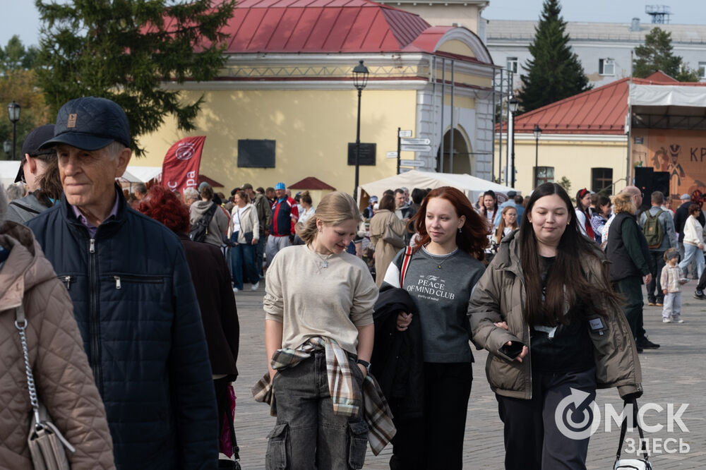 В Омской крепости прошёл фестиваль, посвящённый новому урожаю и историческим блюдам. Фото: Елизавета Медведева
