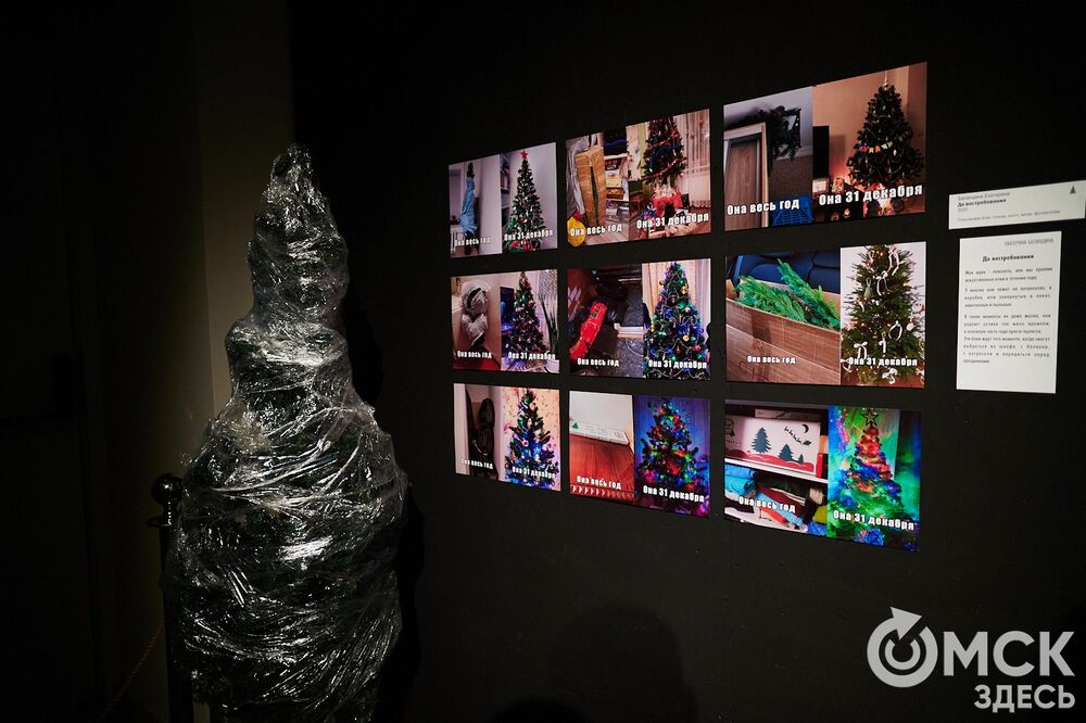 В музее "Искусство Омска" открылась самая ёлочная выставка (0+), где символом праздника может быть почти всё что угодно. Фото: Илья Петров