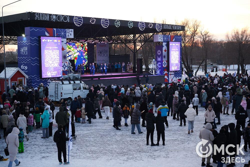 На Зелёном острове состоялся предновогодний фестиваль "Сибирские забавушки" (6+). Фото: Илья Петров