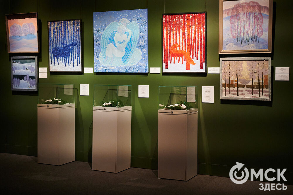 В музее имени М. А. Врубеля открылась выставка, вдохновлённая заснеженной красотой и предчувствием чуда. Фото: Илья Петров